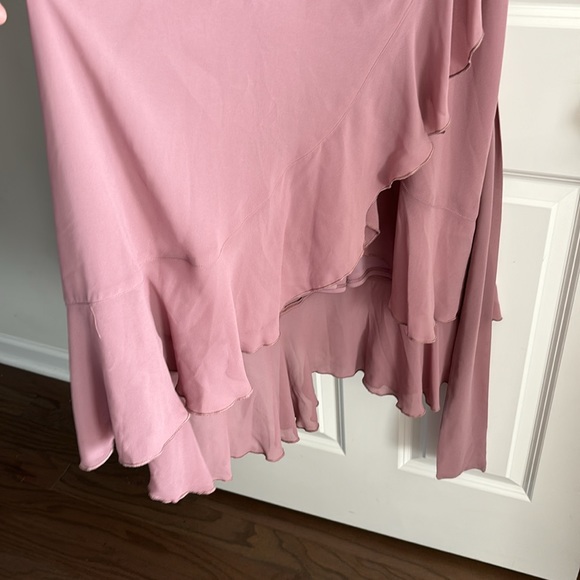 Show Me Your Mumu Jess Ruffle Midi Dress Chiffon Size Small - Picture 5 of 13